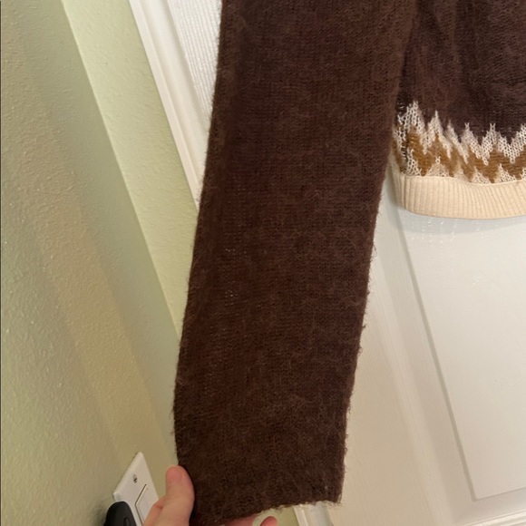 J. Crew Fair Isle Cardigan Sweater in brushed yarn - Picture 5 of 10